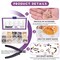 1501 Pieces 6 Colors 4 Styles Brass Tube Crimp Beads with Bead Crimping Pliers Kit, Including Brass Tube Crimp Beads & Crimp Beads Knot Covers & Wire Guardians & Iron Bead Tips Knot Covers